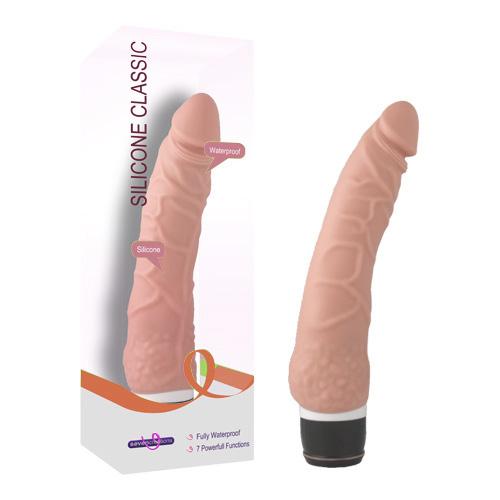 Seven Creations Silicone Classic Regular Vibe Vibrator Flesh