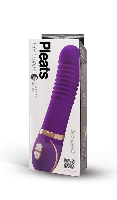 P Gopaldas | Vibe Couture Pleats G-Spot Vibrator Purple