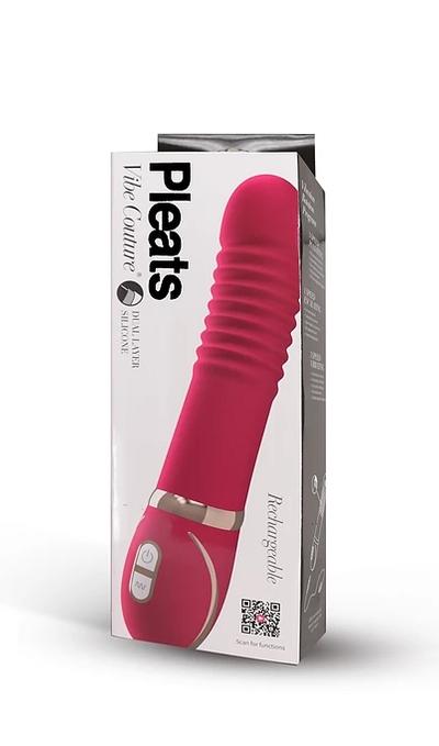 P Gopaldas | Vibe Couture Pleats G-Spot Vibrator Pink