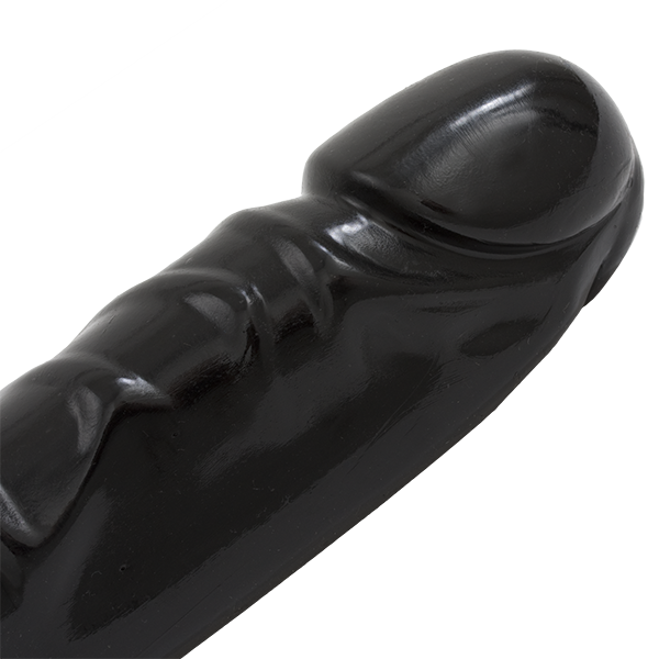 Doc Johnson Jr. Veined Double Header 12" Black Dildo Dong