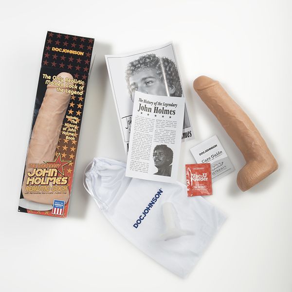 Doc Johnson Signature Cocks FIRMSKYN John Holmes Realistic Cock Dildo Vac-U-Lock