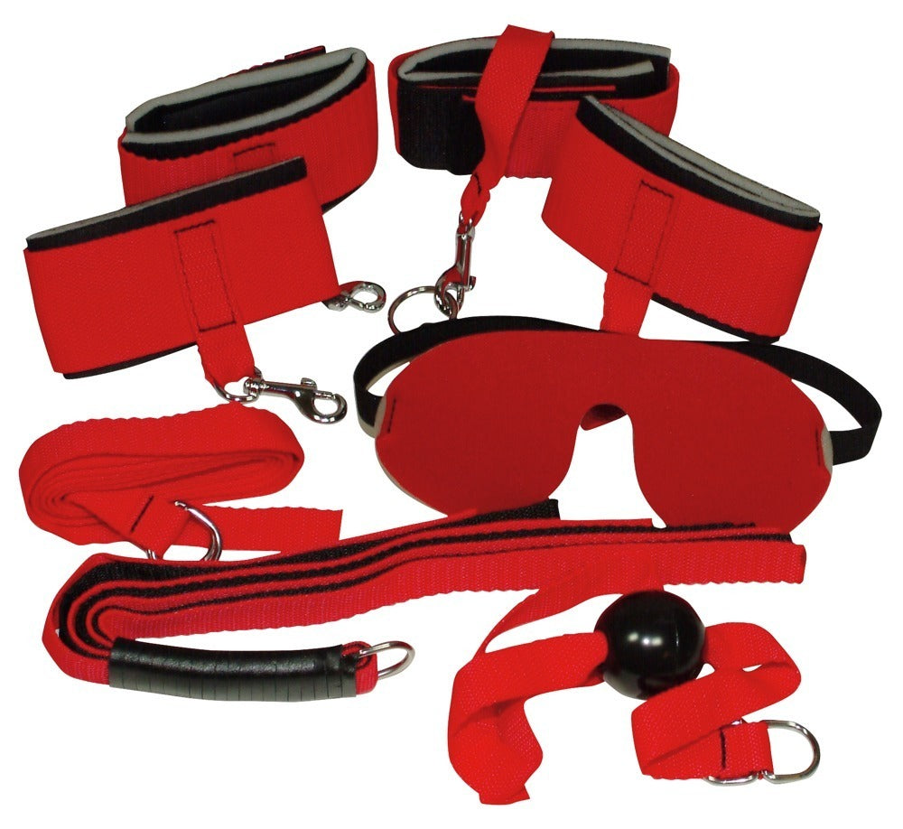 Bad Kitty Red Giant 8-Piece Bondage Set
