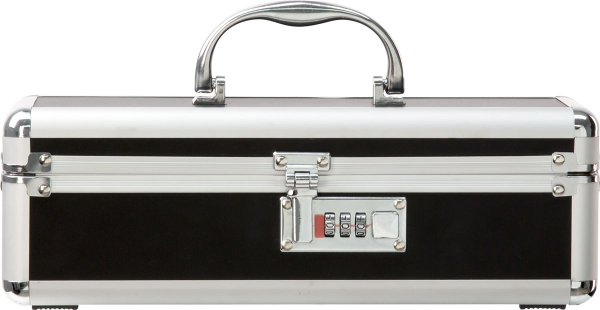 The Toy Chest - Small Lockable Vibrator Sex Toy Case Black 30.5cm x 10cm x 10cm