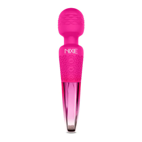 Global Novelties | NIXIE Rechargeable Wand Massager Pink Ombre Metallic