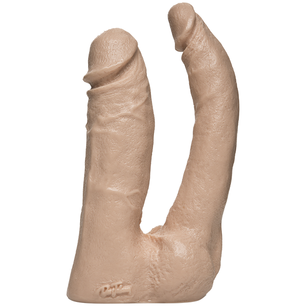 Doc Johnson Vac-U-Lock Attachment - Natural Double Penetrator Dildo