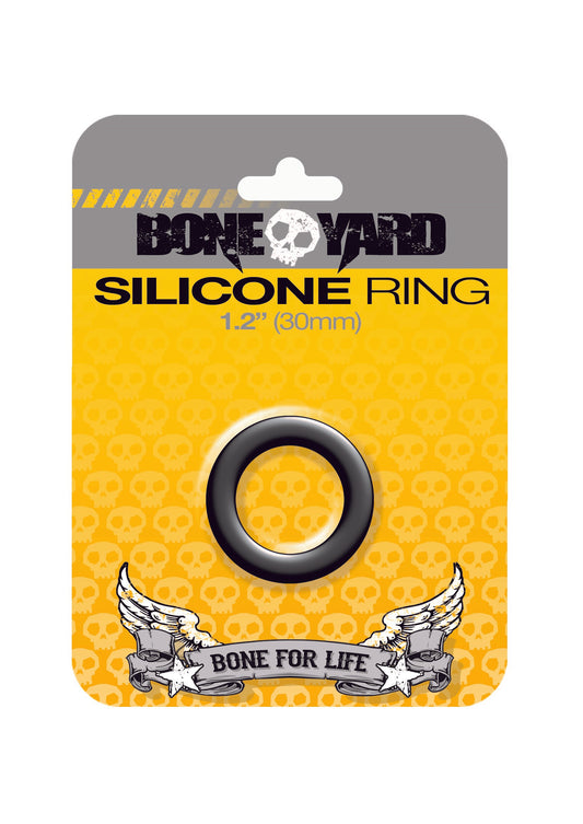 Boneyard Silicone Cock Ring 30mm Black