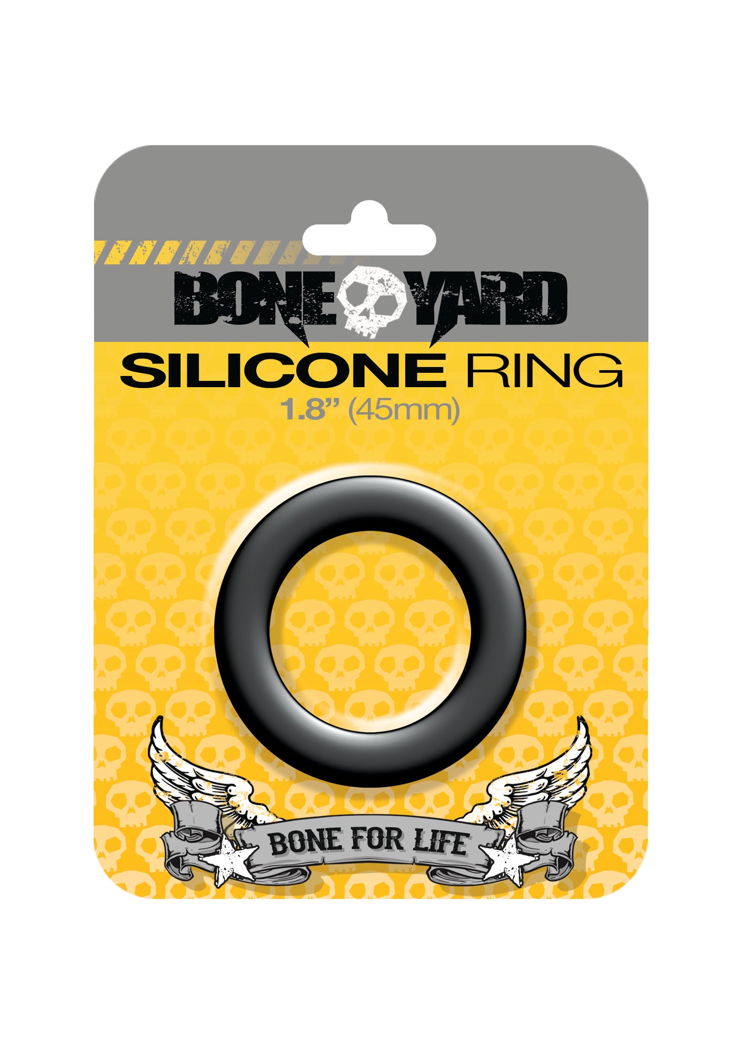 Boneyard Silicone Cock Ring 45mm Black