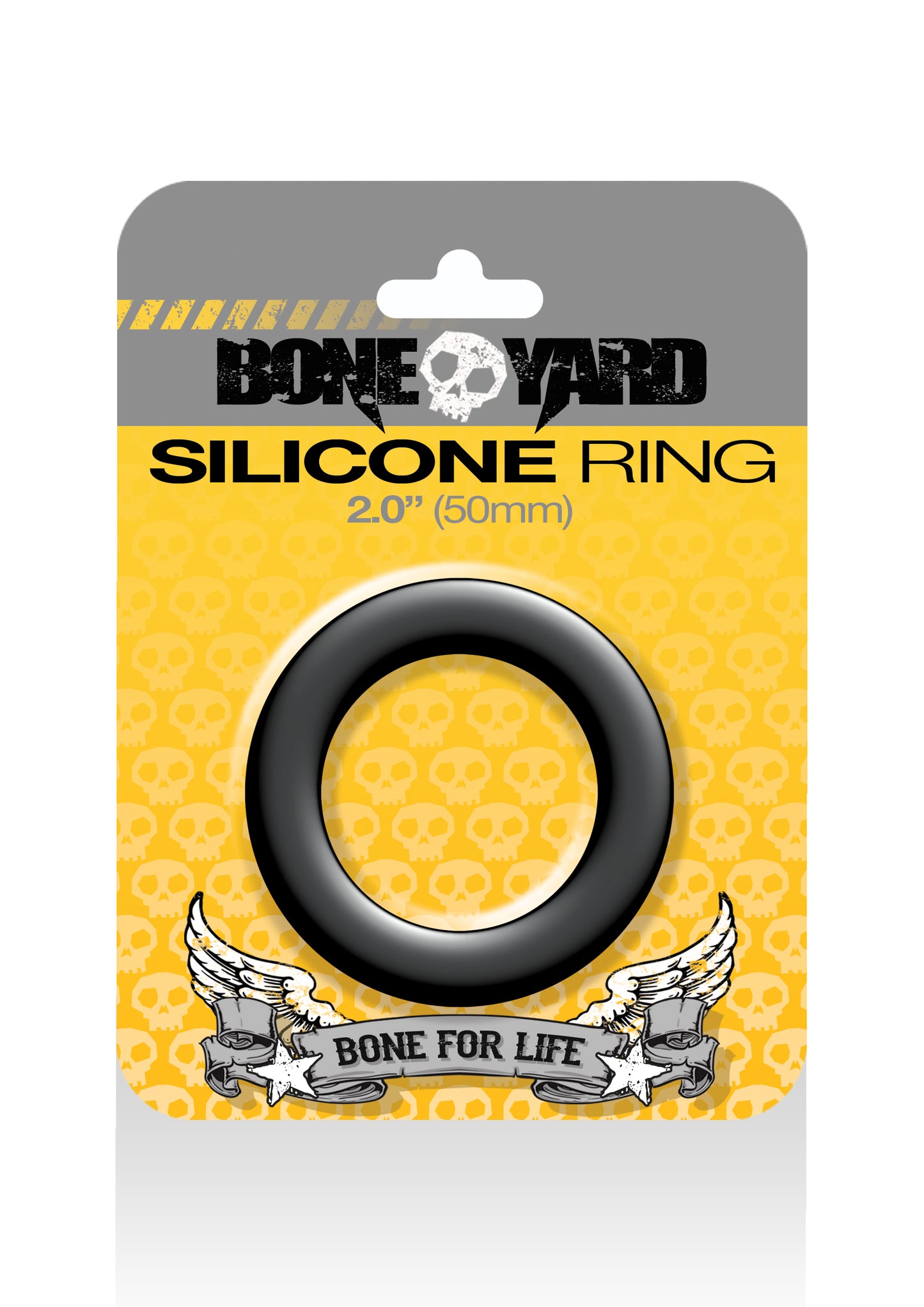 Boneyard Silicone Cock Ring 50mm Black