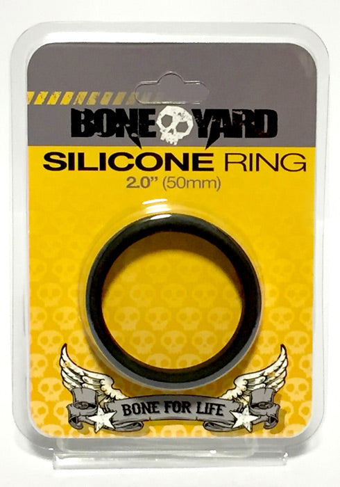 Boneyard Silicone Cock Ring 50mm Black