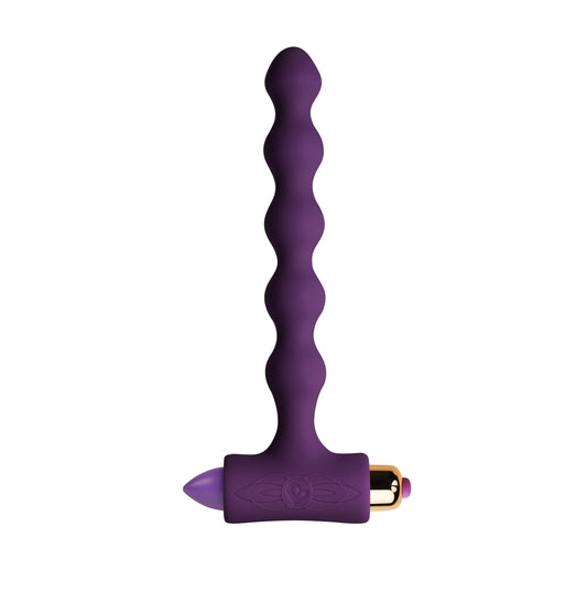 Rocks Off Petite Sensations Pearls Purple Bullet Vibrating Anal Beads