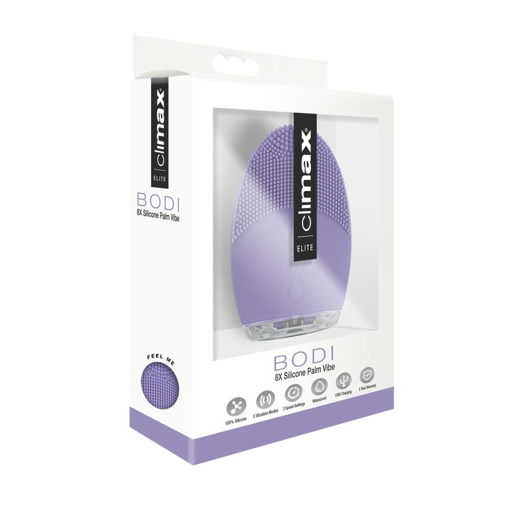 Topco Climax Elite Bodi 15X Silicone Palm Vibe Massager Lilac