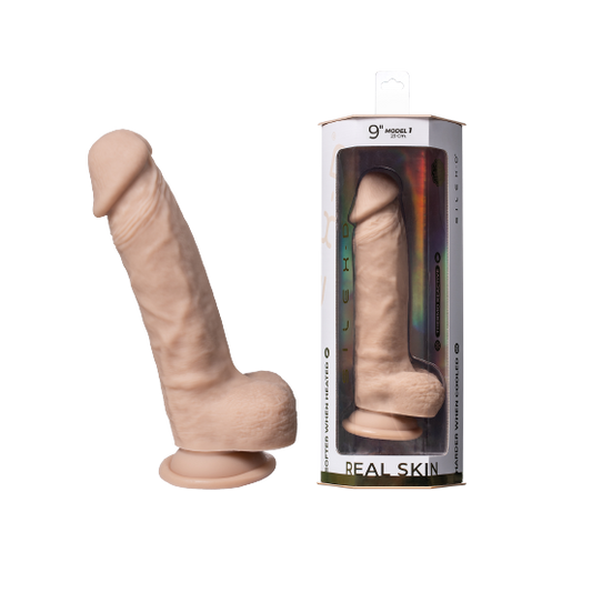Adrien Lastic Silexd 9" Real Skin Model 1 Flesh Dildo