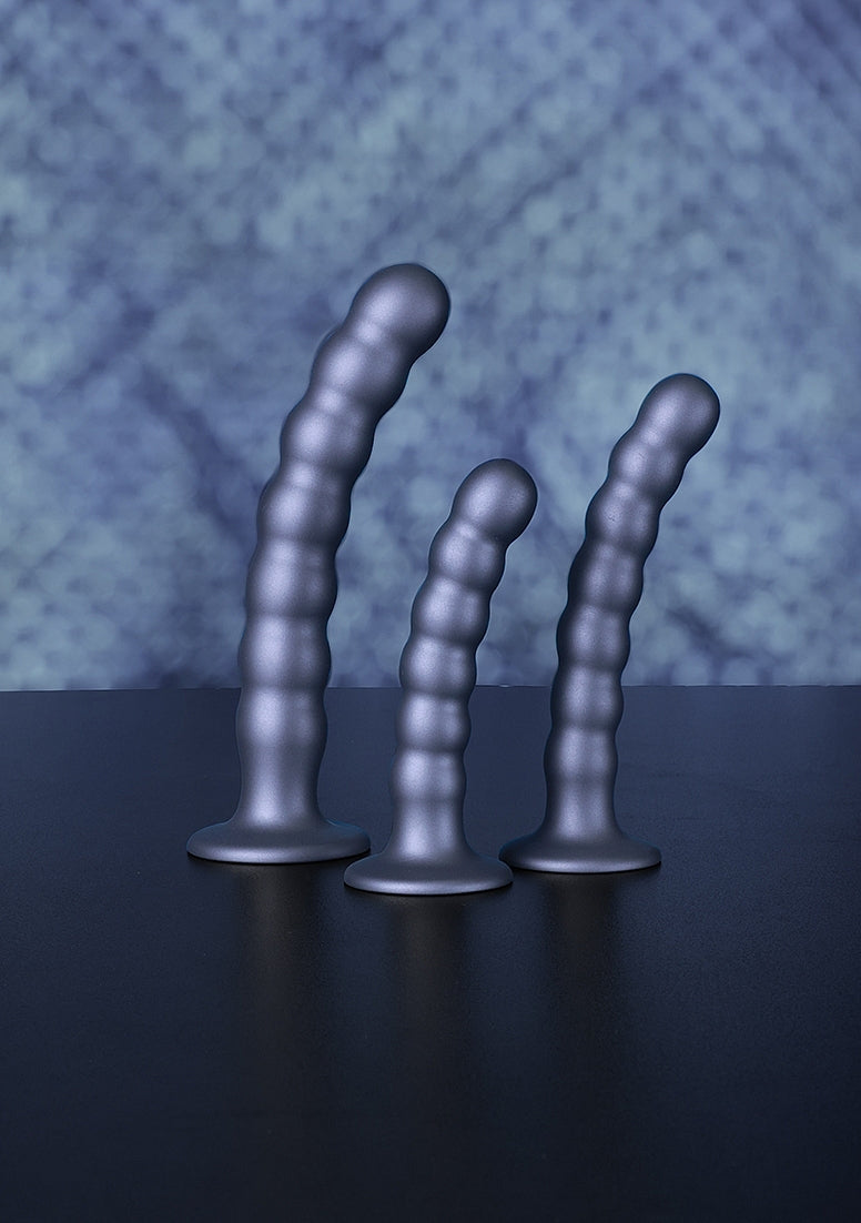 Shots Toys | OUCH! Beaded G-Spot Dildo - 6.5" / 16.5 cm - Rose Gold
