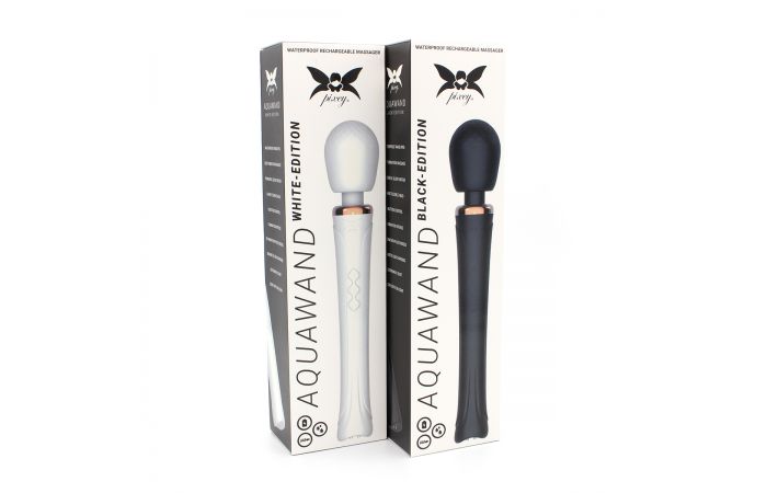 O-Products | Pixey Aquawand Massage Wand Vibrator - Black Edition
