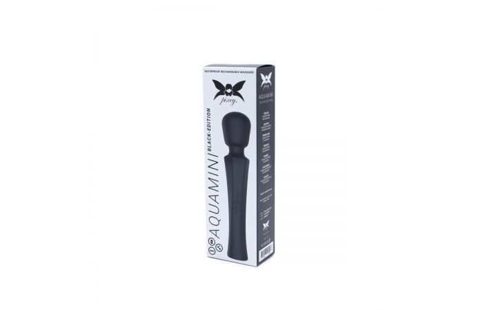 O-Products | Pixey Aquamini Massage Wand Vibrator - Black Edition