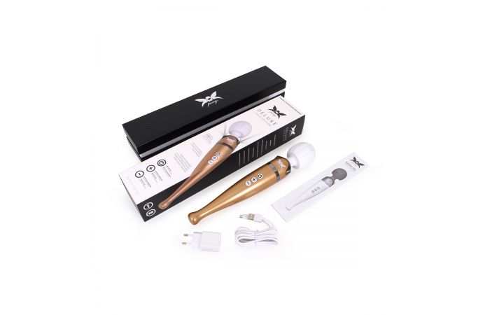 O-Products | Pixey Deluxe Massage Wand Vibrator - Gold Edition