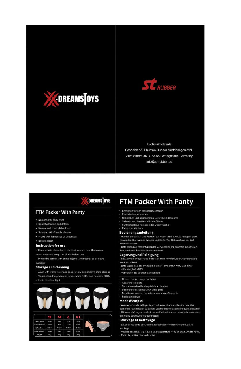 St Rubber | XX-DreamsToys FTM Packer with Panty Size XL