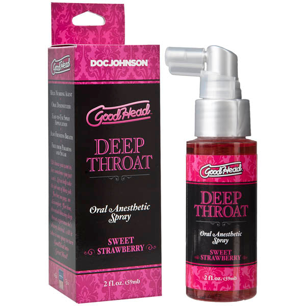 Doc Johnson GoodHead Deep Throat Spray Sweet Strawberry 59ml