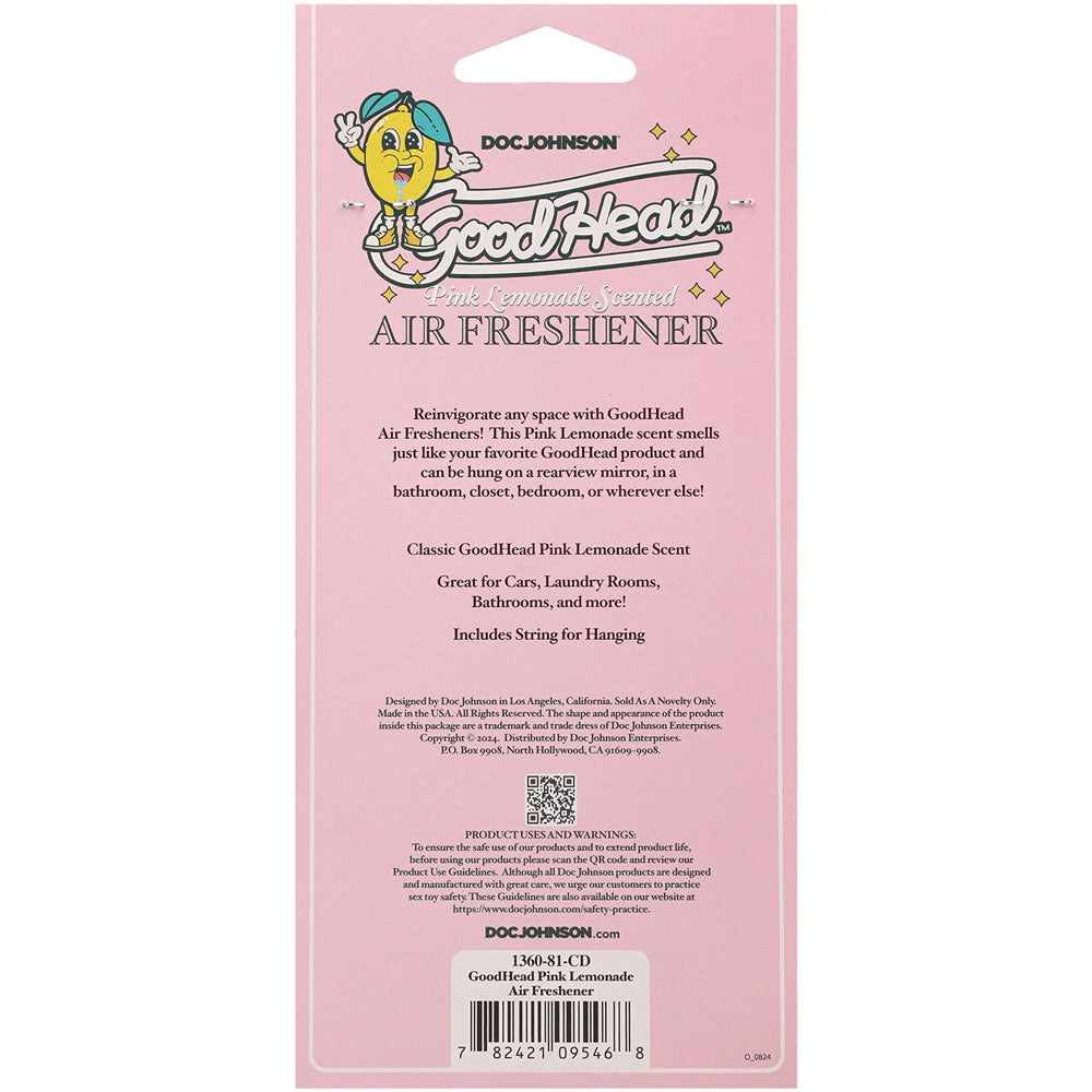 Doc Johnson GoodHead Air Freshener - Pink Lemonade