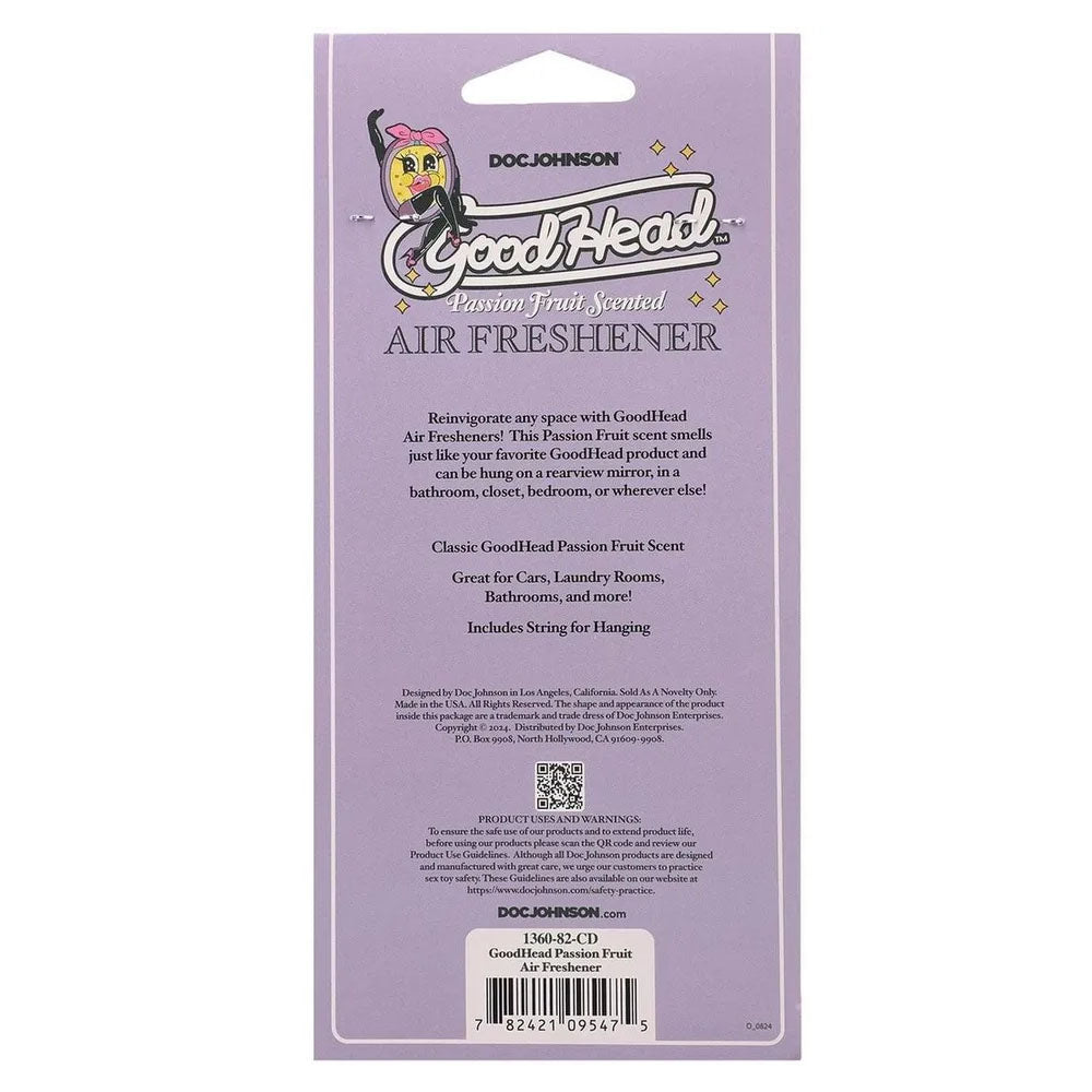 Doc Johnson GoodHead Air Freshener - Passion Fruit