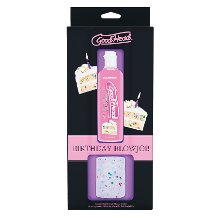 GoodHead - Birthday Blowjob Kit - Helping Head Stroker + Birthday Cake Slick Head Glide