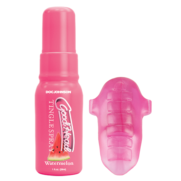 GoodHead - Pussy Pleasure Party Kit - Vibrating Tongue Ring + Watermelon Tingle Spray
