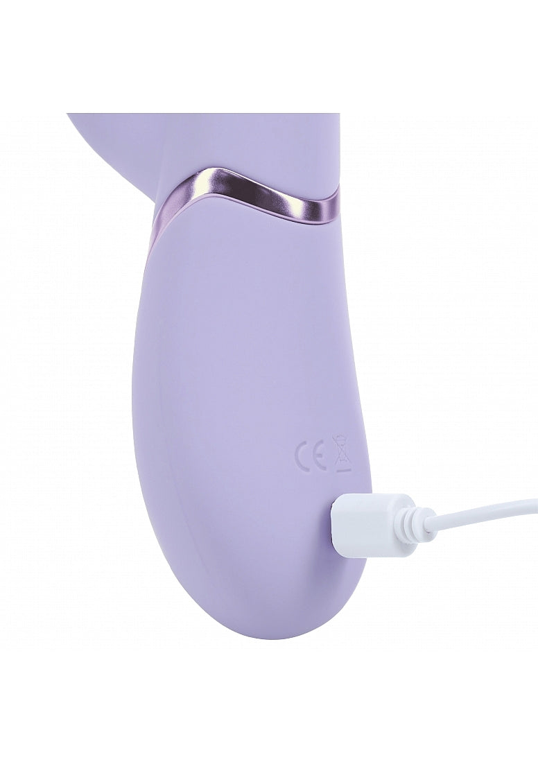 Shots Toys | VIVE Fronda Triple Motor G-Spot Vibrating Tapping Leaf Clit Stimulator Lavender