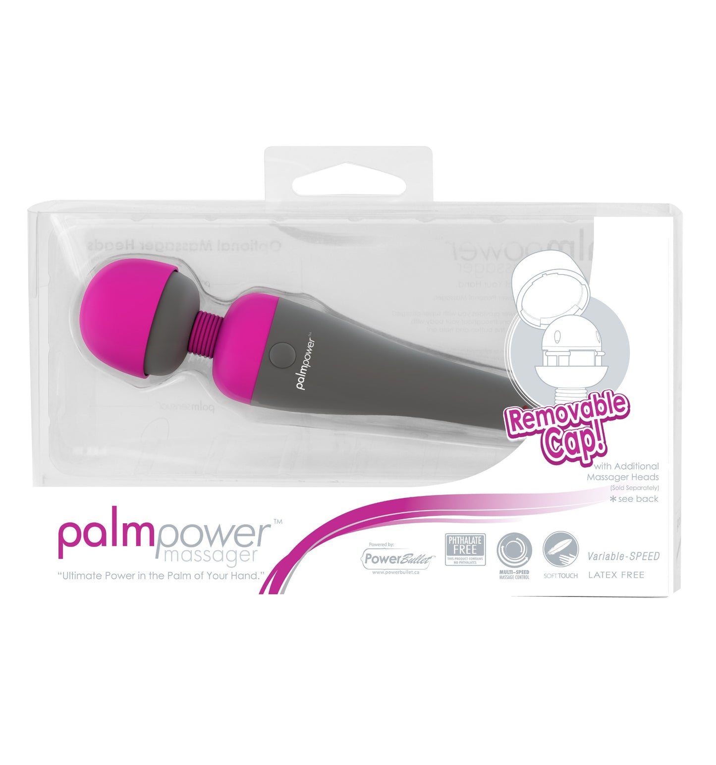 PalmPower Massage Wand Vibrator Pink