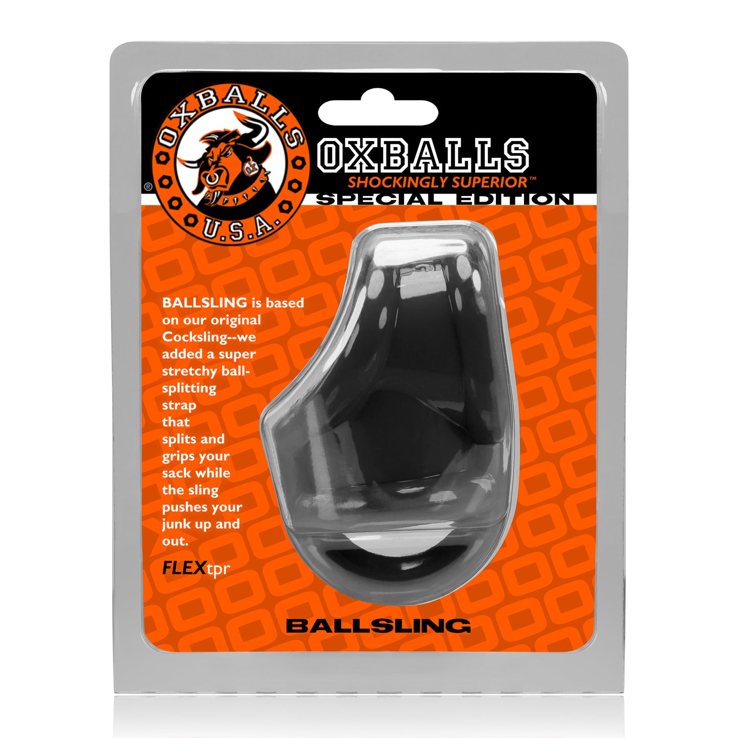 OxBalls Ballsling Ball Split Sling Black