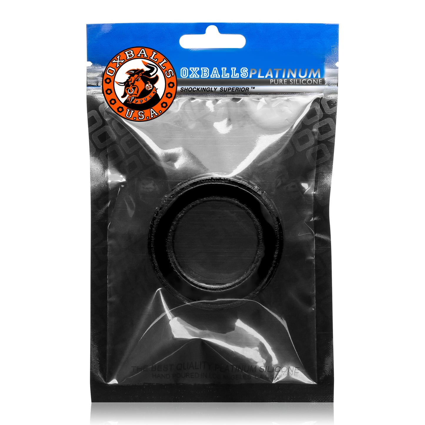 OxBalls Pig Ring Cockring Cock Ring Black