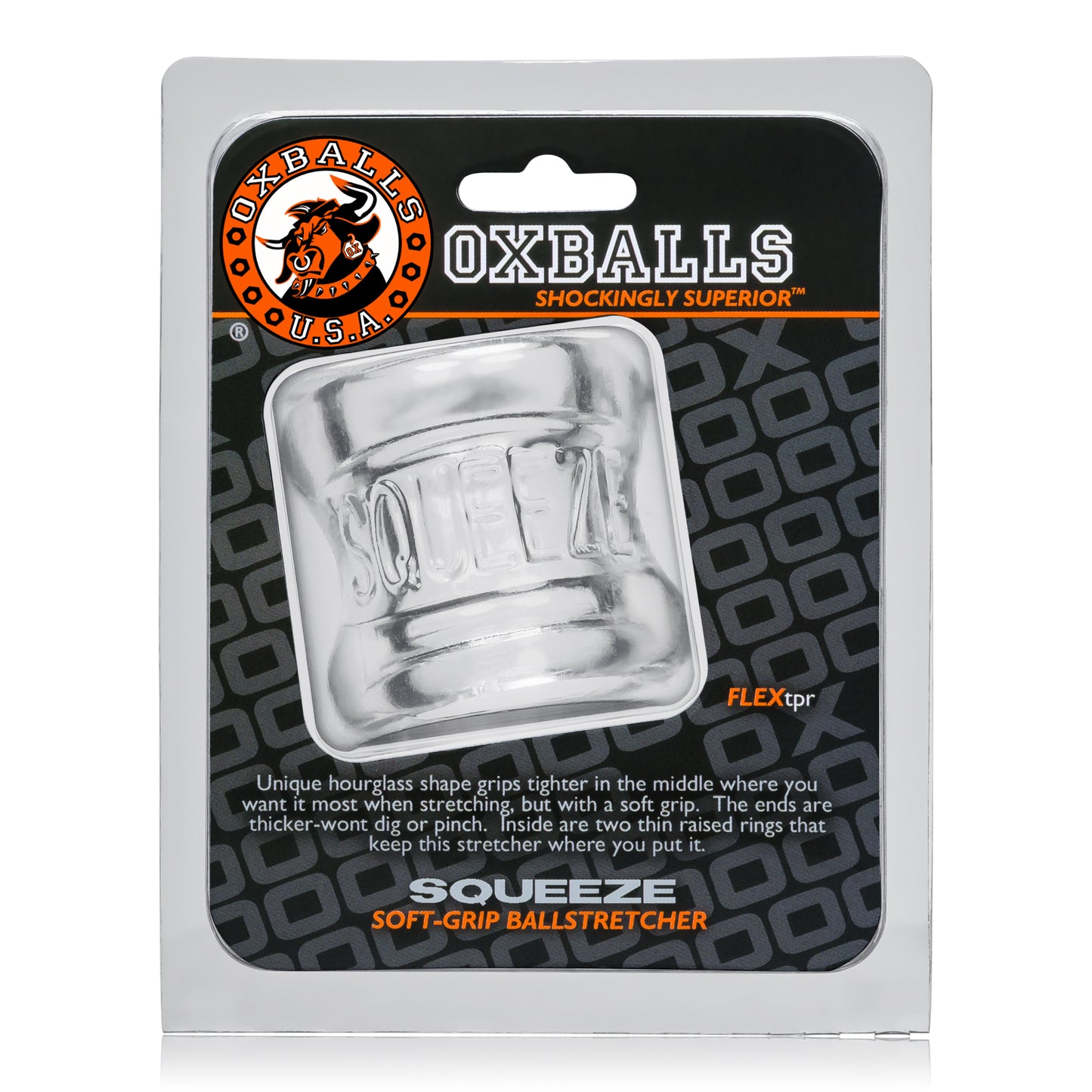 OxBalls Squeeze Ball Stretcher Ballstretcher Clear