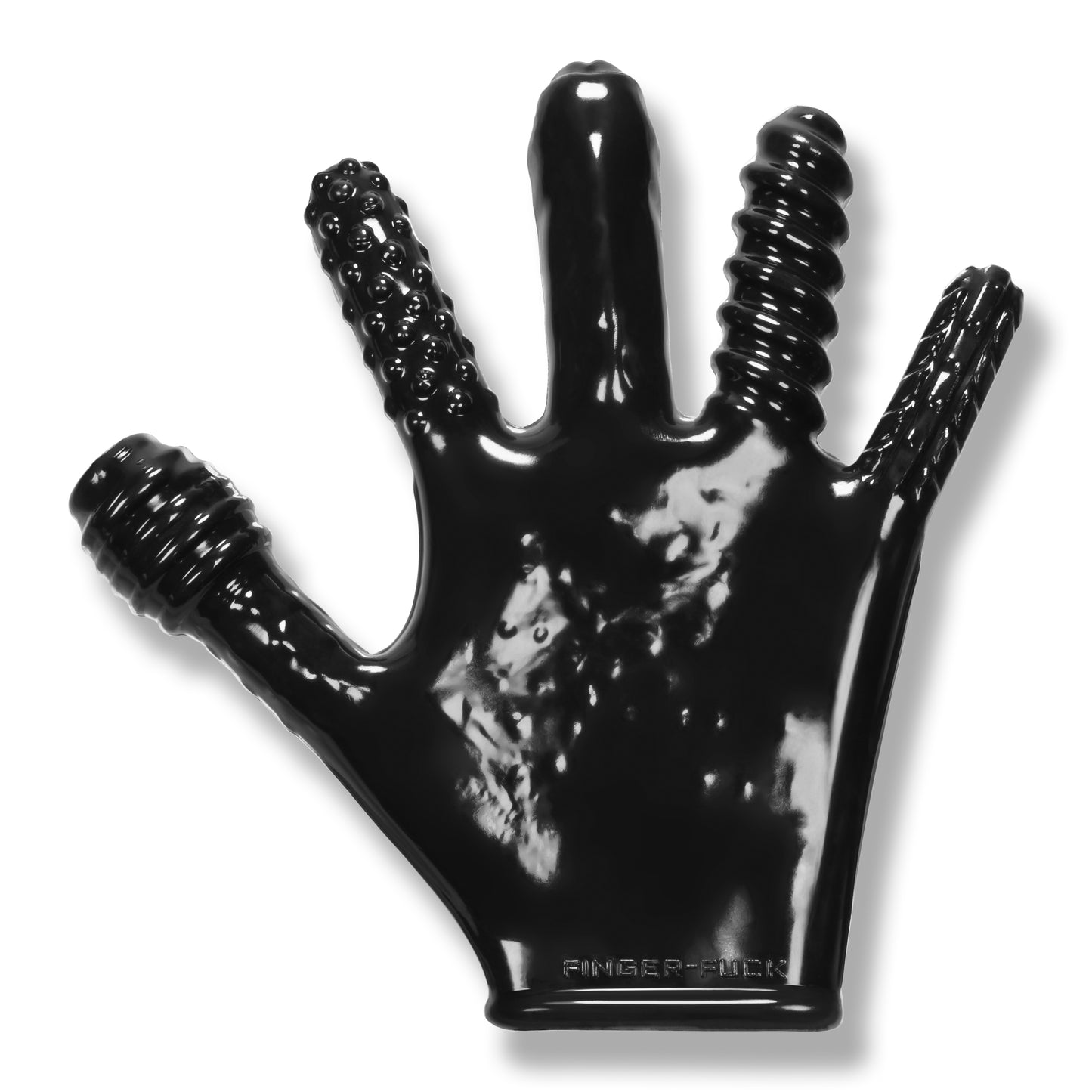 OxBalls Finger Fuck Textured Glove Black