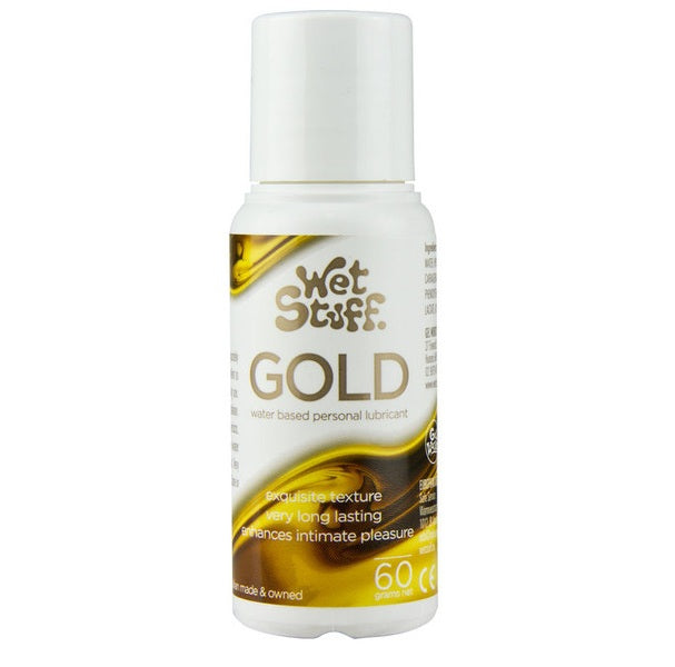 Wet Stuff Gold Water Based Personal Edible Lube Lubricant Bottle 60g