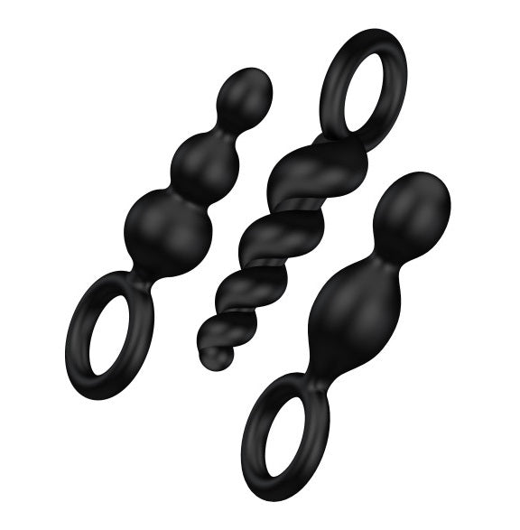 Satisfyer Booty Call - Black Butt Plugs - Set of 3
