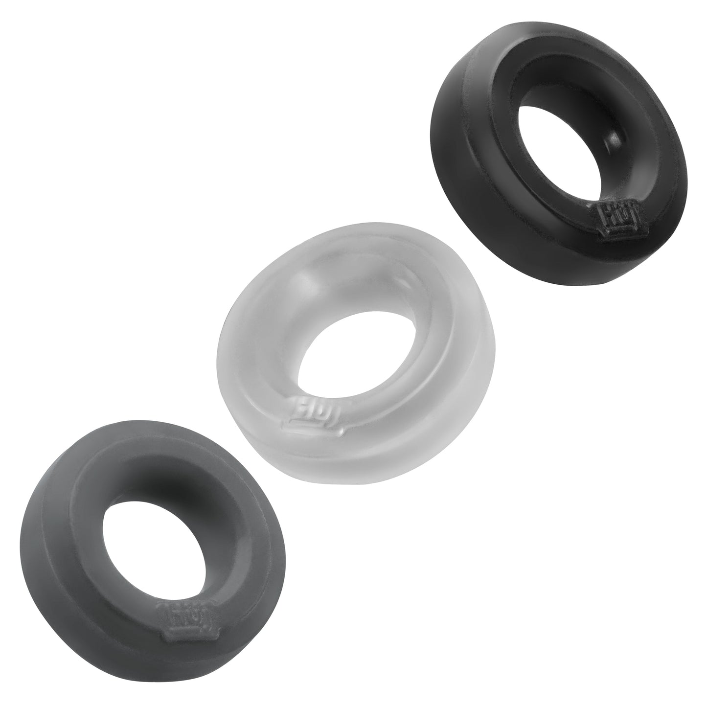 HunkyJunk HUJ3 C-RING 3 Pk Grey