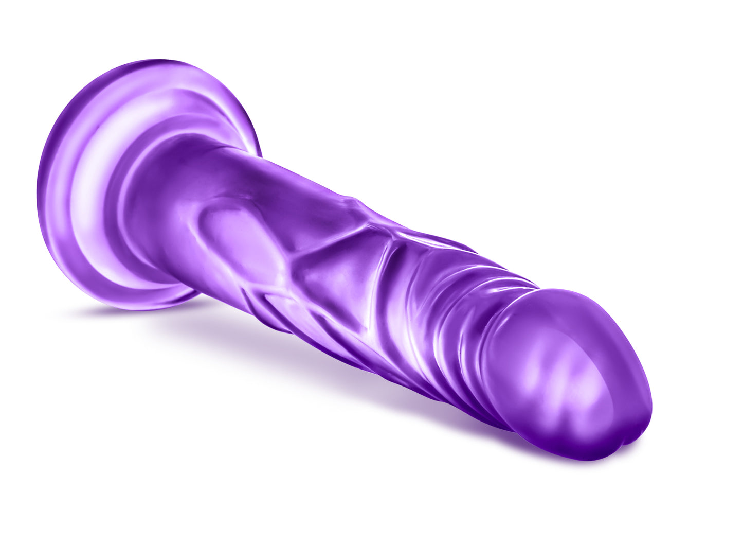 Blush Novelties B Yours Sweet N Hard 5 Purple - 7.5" Dildo