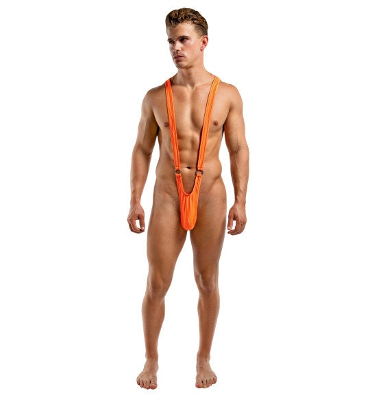 Male Power Sling Front Rings Orange Size S/M or L/XL
