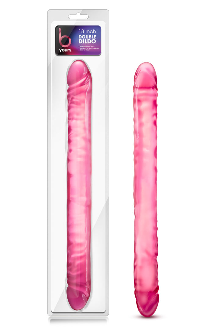 Blush Novelties B Yours Double Dildo Pink 18"