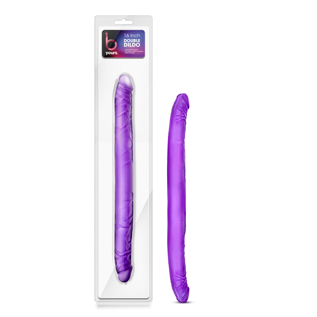 Blush Novelties B Yours Double Dildo Purple 16"