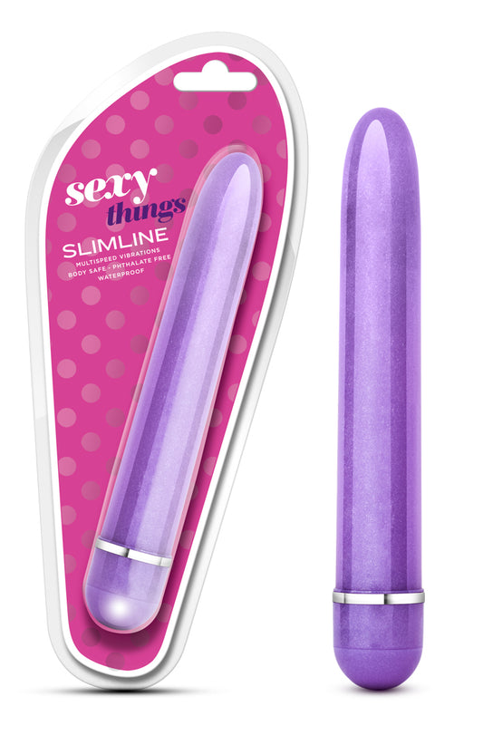 Blush Novelties Sexy Things Slimline Vibe Purple