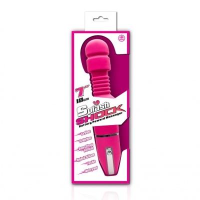 Excellent Power |  Splash Shock 7" Silicone Wand Pink