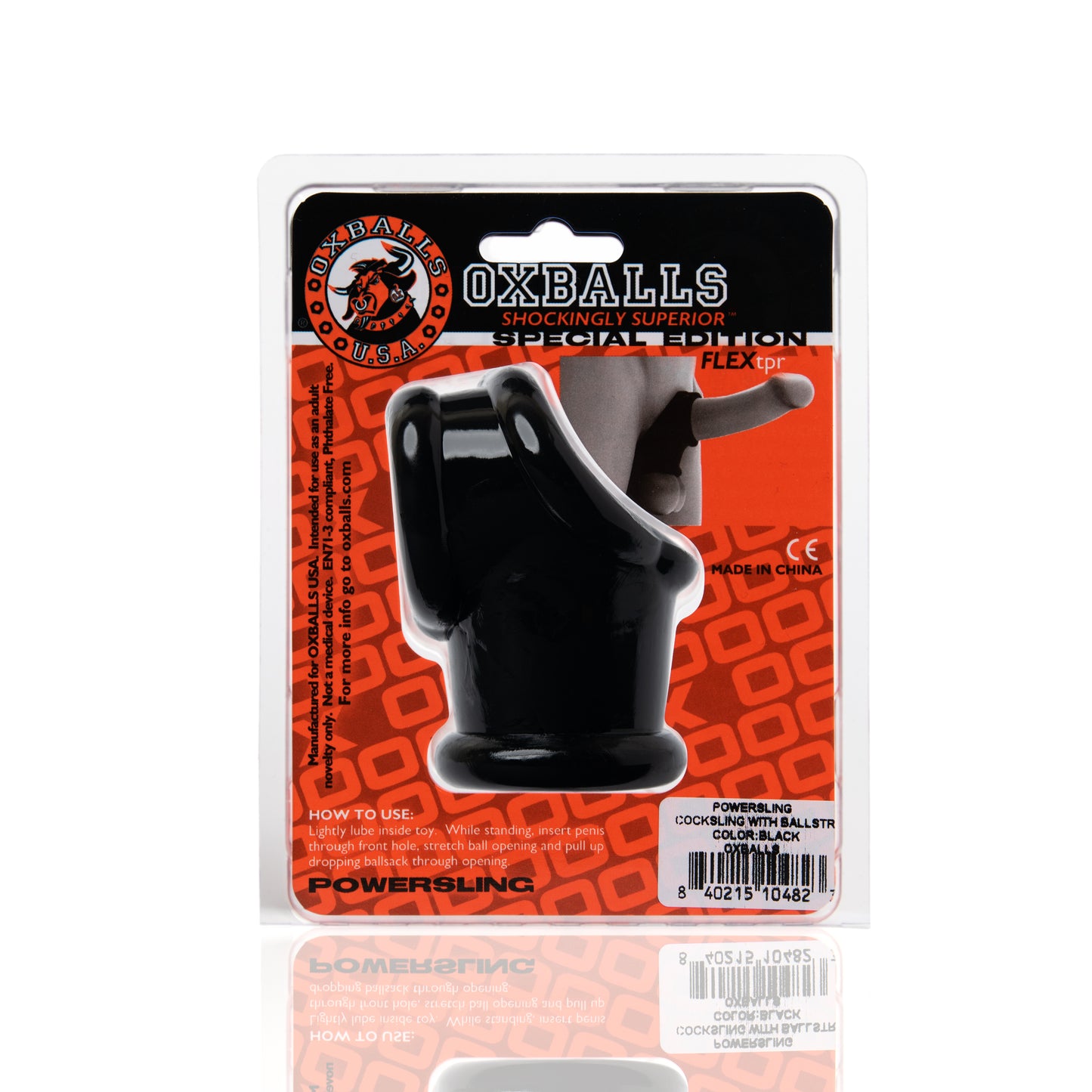 OxBalls Powersling Cocksling And Ballstretcher Black