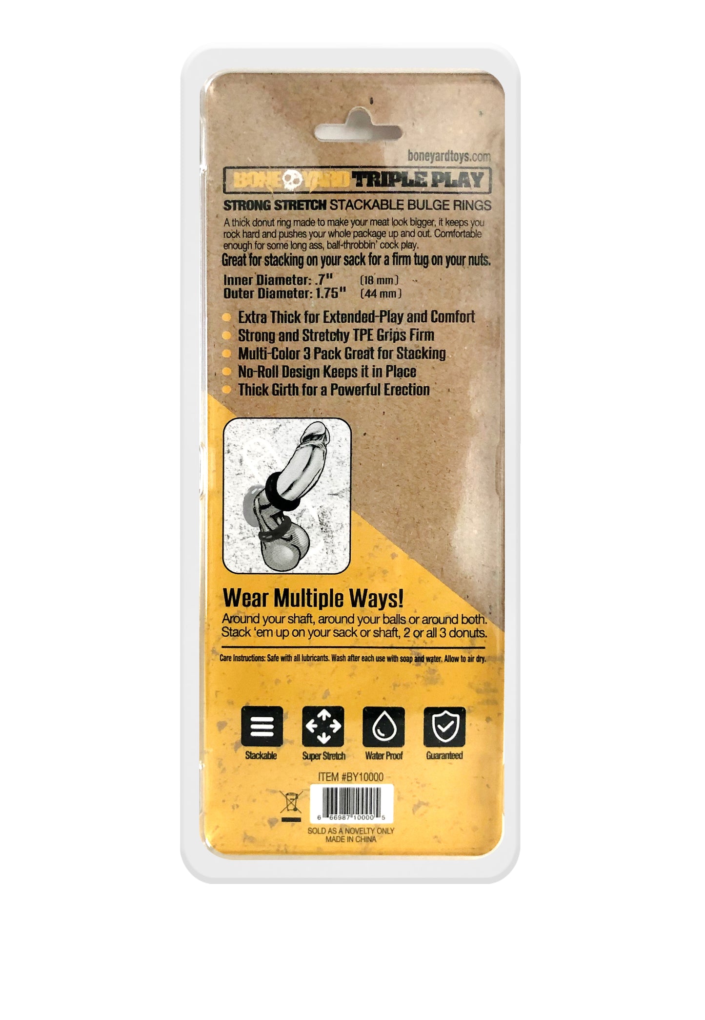 Boneyard Triple Play Cock Ring