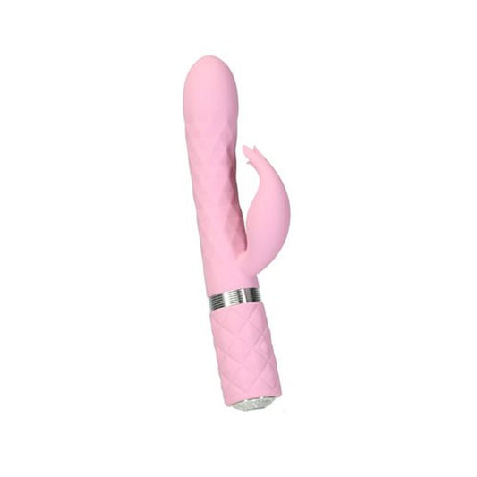 Pillow Talk Lively Rabbit Vibrator w Swarovski Crystal Pink