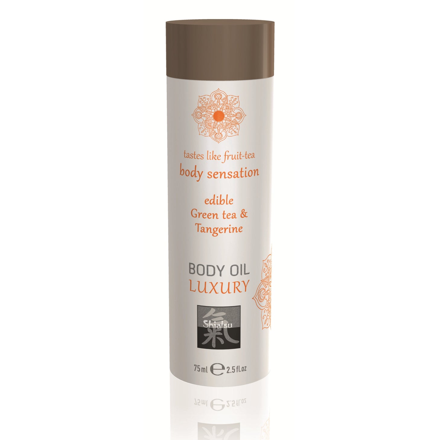 Shiatsu Luxury Body Massage Oil Edible Green Tea and Tangerine 75ml