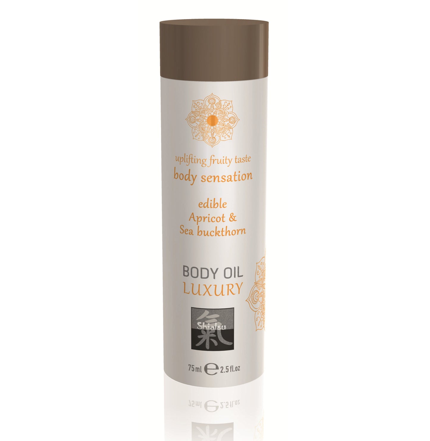 Shiatsu Luxury Body Massage Oil Edible Apricot and Sea Buckthorn 75ml