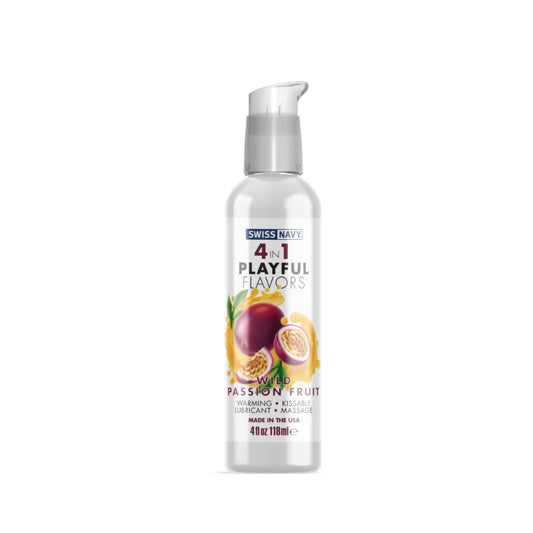 Swiss Navy Playful Flavours 4 In 1 Wild Passion Fruit 4oz/118ml