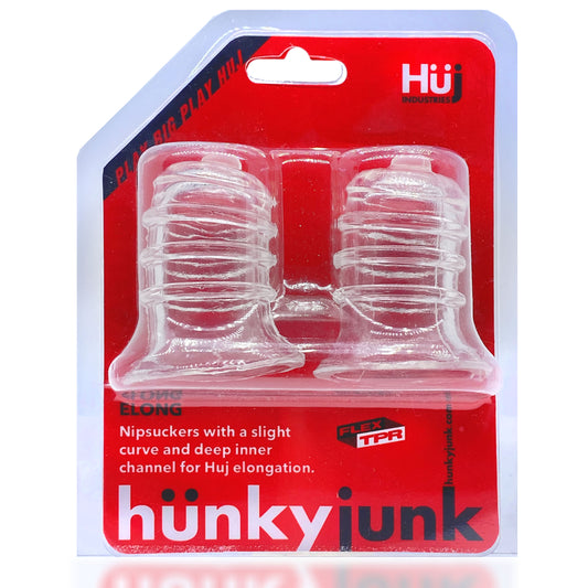 HunkyJunk ELONG Wide Base Nipsucker Clear