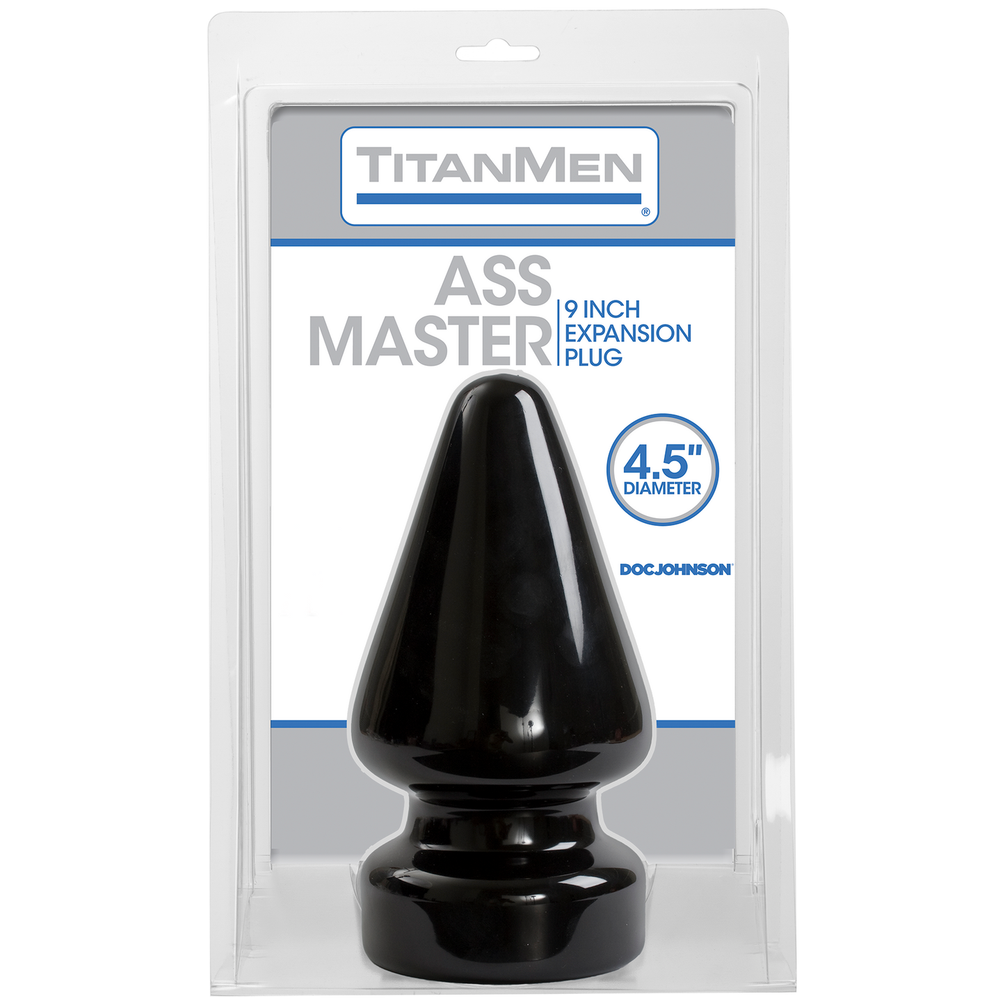Doc Johnson TitanMen Ass Master Anal Plug 4.5" Black