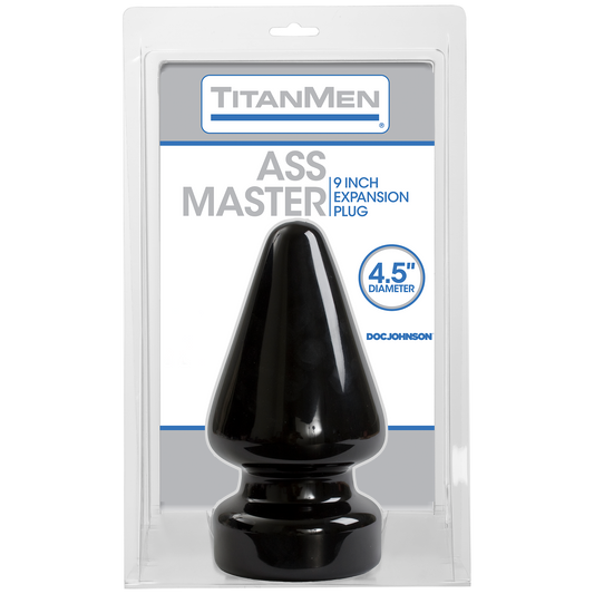 Doc Johnson TitanMen Ass Master Anal Plug 4.5" Black